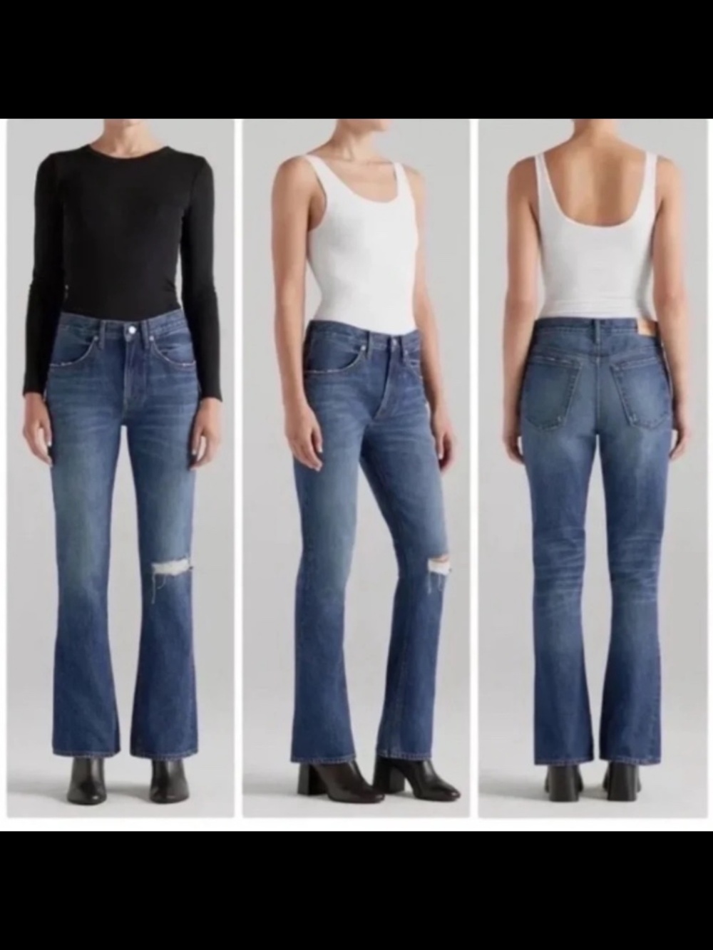 Edwin x Anthropologie Averi Flare Jeans Pretender Size 29 - NWT